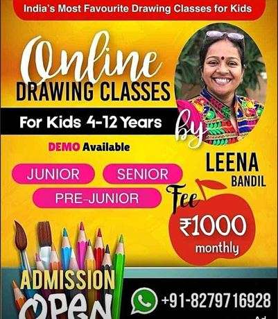 Online Drawing Classes for Kids (Ages 4–12) | Free Demo Available — Coimbatore — Online